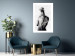 Wall Poster Contemplative - black and abstract silhouette of a figure on a contrasting background 134185 additionalThumb 3