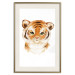 Poster Tiger Cub - a charming composition for children with a wild cat on a white background 136385 additionalThumb 18