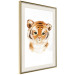 Poster Tiger Cub - a charming composition for children with a wild cat on a white background 136385 additionalThumb 7