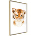 Poster Tiger Cub - a charming composition for children with a wild cat on a white background 136385 additionalThumb 9