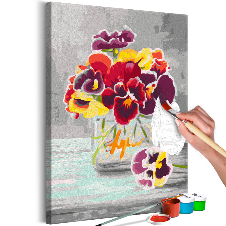 Paint by Number Kit Pansies 137285 additionalImage 4