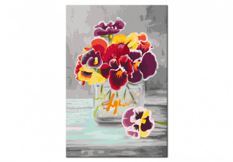 Paint by Number Kit Pansies 137285 additionalImage 3