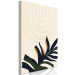 Canvas Plant Aura (1-piece) Vertical - abstract leaf in boho style 137485 additionalThumb 2