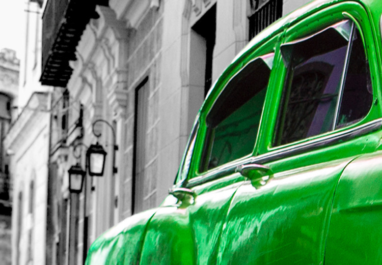 Large canvas print Cuban Classic Car (Green) [Large Format] 137585 additionalImage 5