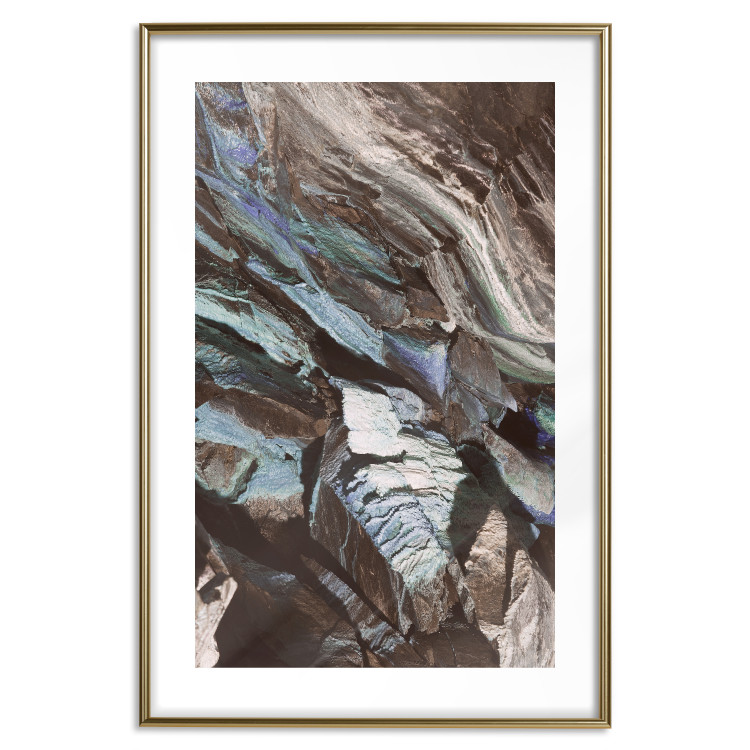 Poster Majestic Rock - abstract composition of rocky gray mountains 138785 additionalImage 8