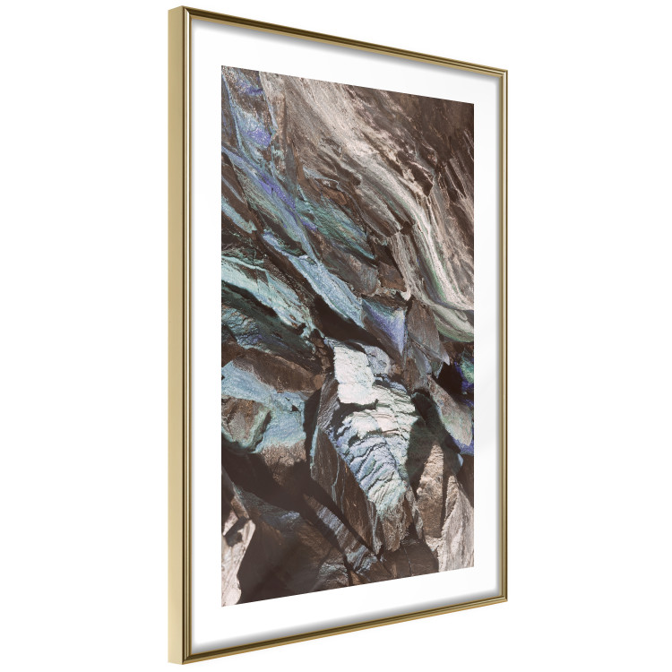 Poster Majestic Rock - abstract composition of rocky gray mountains 138785 additionalImage 19