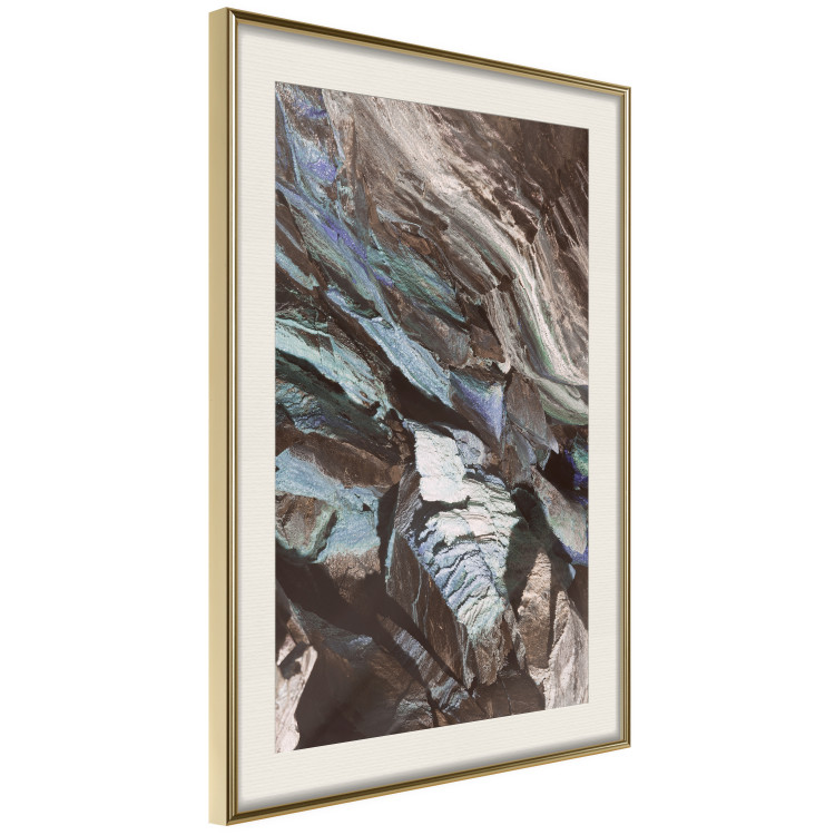Poster Majestic Rock - abstract composition of rocky gray mountains 138785 additionalImage 21