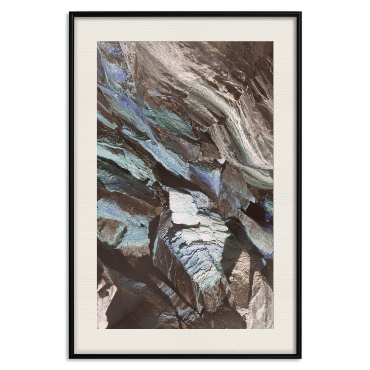 Poster Majestic Rock - abstract composition of rocky gray mountains 138785 additionalImage 9