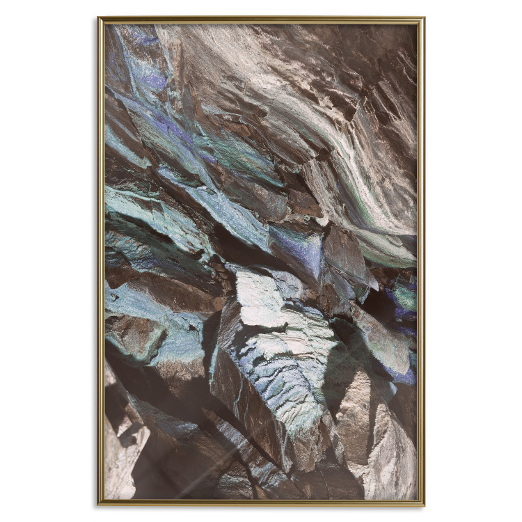 Poster Majestic Rock - abstract composition of rocky gray mountains 138785 additionalImage 5