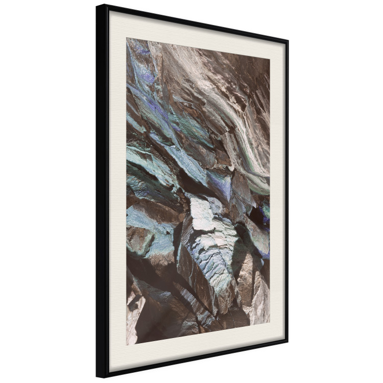 Poster Majestic Rock - abstract composition of rocky gray mountains 138785 additionalImage 17