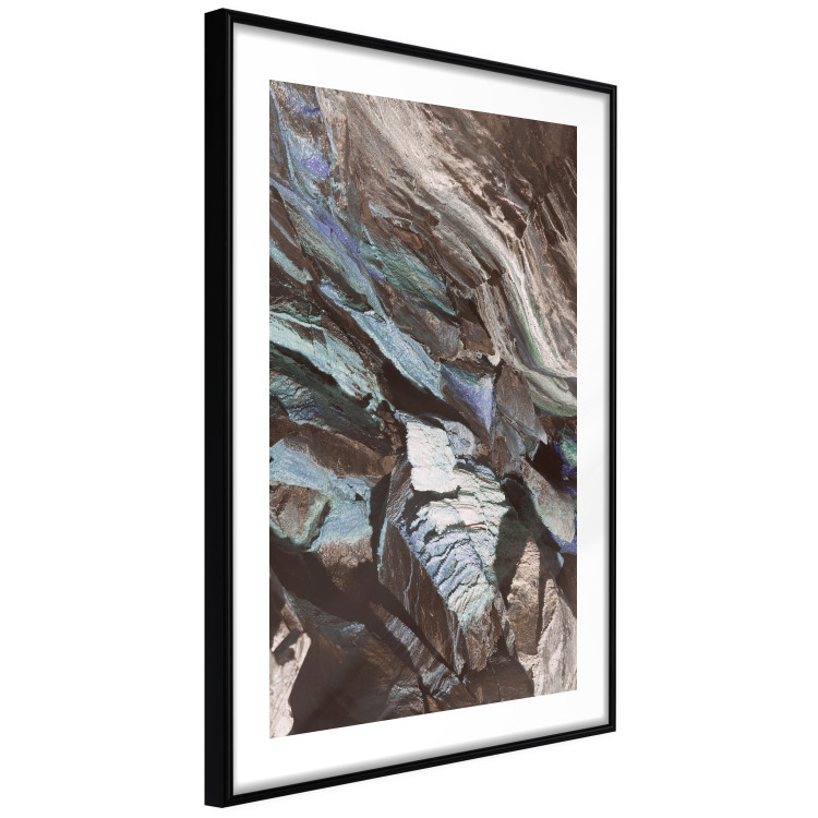 Poster Majestic Rock - abstract composition of rocky gray mountains 138785 additionalImage 13