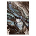 Poster Majestic Rock - abstract composition of rocky gray mountains 138785
