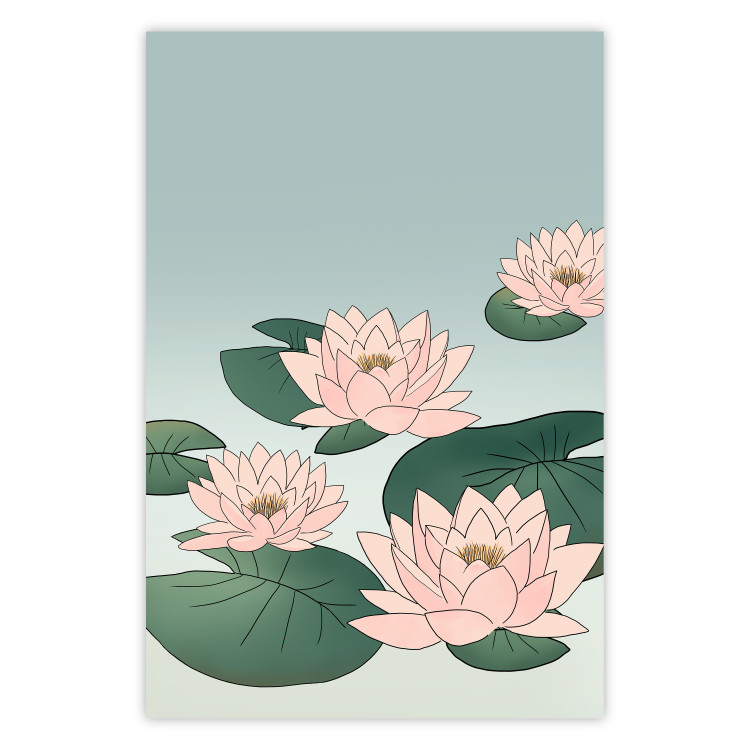 Poster Pink Water Lilies [Poster] 142485