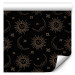 Wallpaper Cosmos - Decorative Symbols of the Sun and Moon on a Dark Background 146385 additionalThumb 6