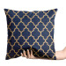 Decorative Velor Pillow Gold arabesques - a geometric pattern in an oriental style 147085 additionalThumb 2