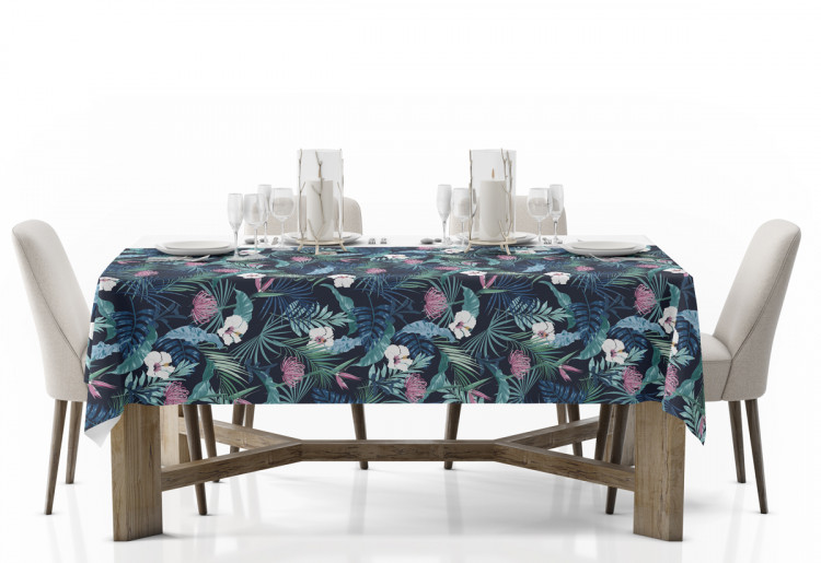 Tablecloth Cozy jungle - a botanical composition with tropical plants 147185 additionalImage 2