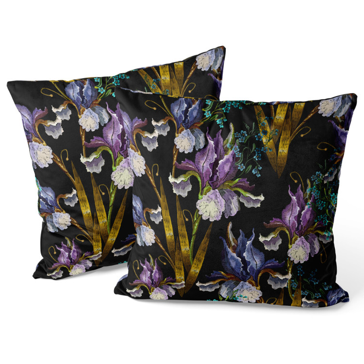 Decorative Velor Pillow The flowers of dreams - a composition with a theme inspired by nature 147285 additionalImage 3