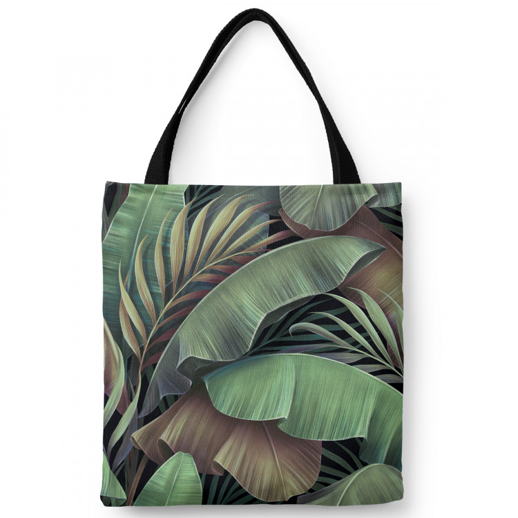 Shopping Bag The face of leaves - a green-brown composition inspired by nature 147585