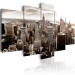 Canvas Stylish Manhattan (5-piece) - sun over the skyscrapers of New York City 149085 additionalThumb 2