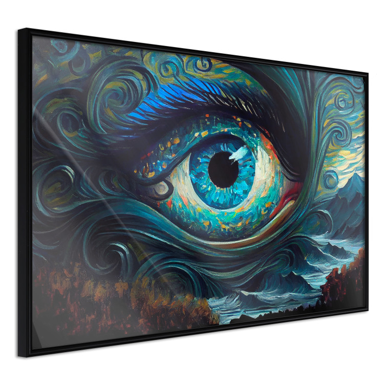 Poster Blue Eye - A Composition Inspired by the Work of Van Gogh 151185 additionalImage 5