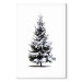 Canvas Winter Tree - Spruce Covered With Snow on a White Snowy Background 151685 additionalThumb 7