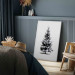 Canvas Winter Tree - Spruce Covered With Snow on a White Snowy Background 151685 additionalThumb 5