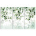 Canvas Art Print Lightness of Leaves - Delicate Green Composition With Twigs 151785
