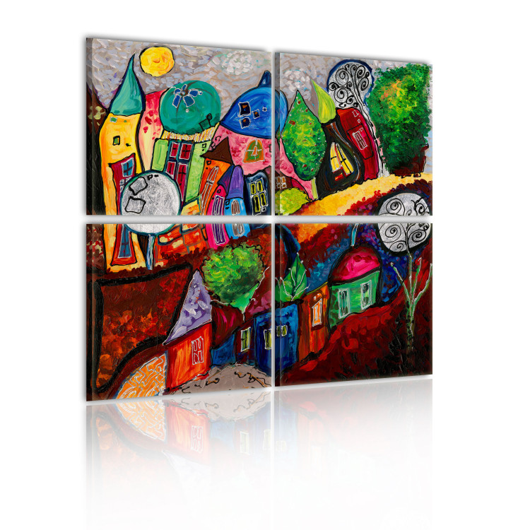 Canvas Colourful city 48885 additionalImage 2