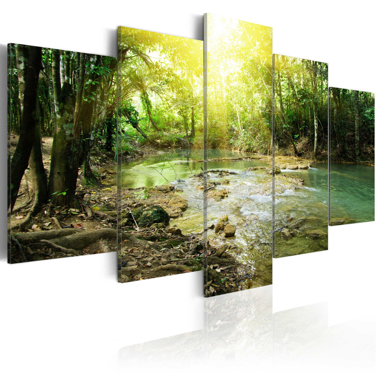 Canvas Art Print Forest river 90385 additionalImage 2