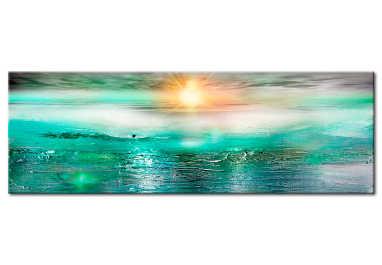 Canvas Art Print Peaceful Blue Landscape (1-part) - Sunlight Over the Sea 94985