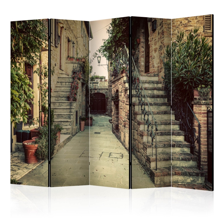 Room Divider Tuscan Memories II - summer city architecture in Italy 95285