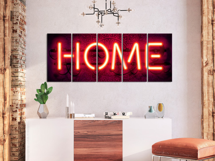 Canvas Print Home Neon 106695 additionalImage 3