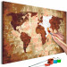 Paint by Number Kit World Map (Earth Colours) 107495 additionalThumb 3