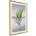 Wall Poster Green Palm Branch - Tropical plant and sea with beach in the background 114395 additionalThumb 2