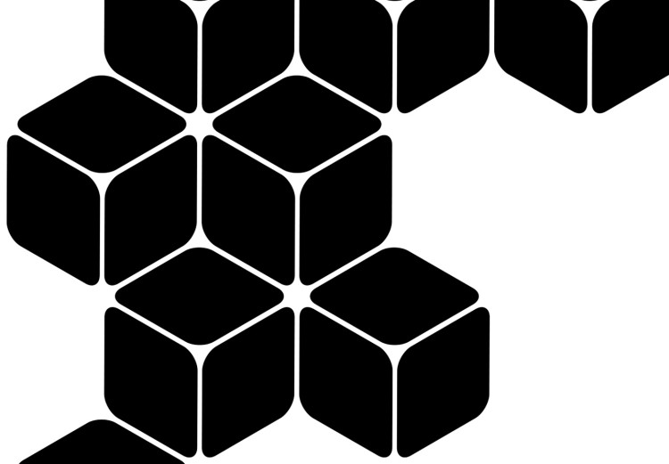 Poster Construction with Cubes - black and white composition in geometric figures 117395 additionalImage 6
