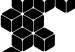 Poster Construction with Cubes - black and white composition in geometric figures 117395 additionalThumb 8