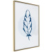 Wall Poster Blue Feather - minimalist composition with a circle and a bird feather 117595 additionalThumb 11
