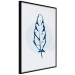 Wall Poster Blue Feather - minimalist composition with a circle and a bird feather 117595 additionalThumb 9