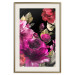 Poster Midsummer - colorful watercolor flowers on a black background 117995 additionalThumb 19