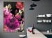 Poster Midsummer - colorful watercolor flowers on a black background 117995 additionalThumb 5
