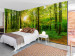 Wall Mural Forest rays - nature landscape with forest path in sunshine 118195