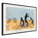 Wall Poster Deal Hunters - graffiti with people and carts in a field in Banksy style 118695 additionalThumb 3