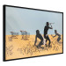 Wall Poster Deal Hunters - graffiti with people and carts in a field in Banksy style 118695 additionalThumb 10