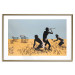 Wall Poster Deal Hunters - graffiti with people and carts in a field in Banksy style 118695 additionalThumb 15