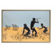 Wall Poster Deal Hunters - graffiti with people and carts in a field in Banksy style 118695 additionalThumb 19
