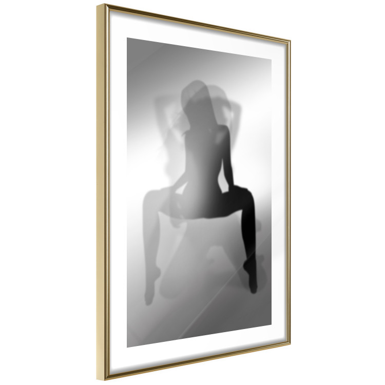 Wall Poster Romantic Dream - black and white sensual composition with a woman 121895 additionalImage 6