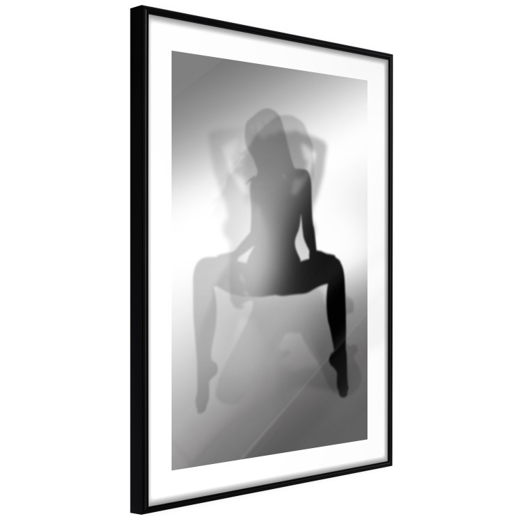 Wall Poster Romantic Dream - black and white sensual composition with a woman 121895 additionalImage 11