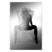 Wall Poster Romantic Dream - black and white sensual composition with a woman 121895