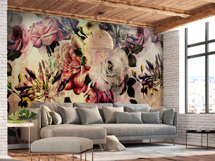 Wall Mural Nostalgia Flowers 122295 additionalImage 2