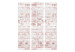 Room Divider Echo of Spring - texture of orange bricks with a white concrete motif 122995 additionalThumb 3